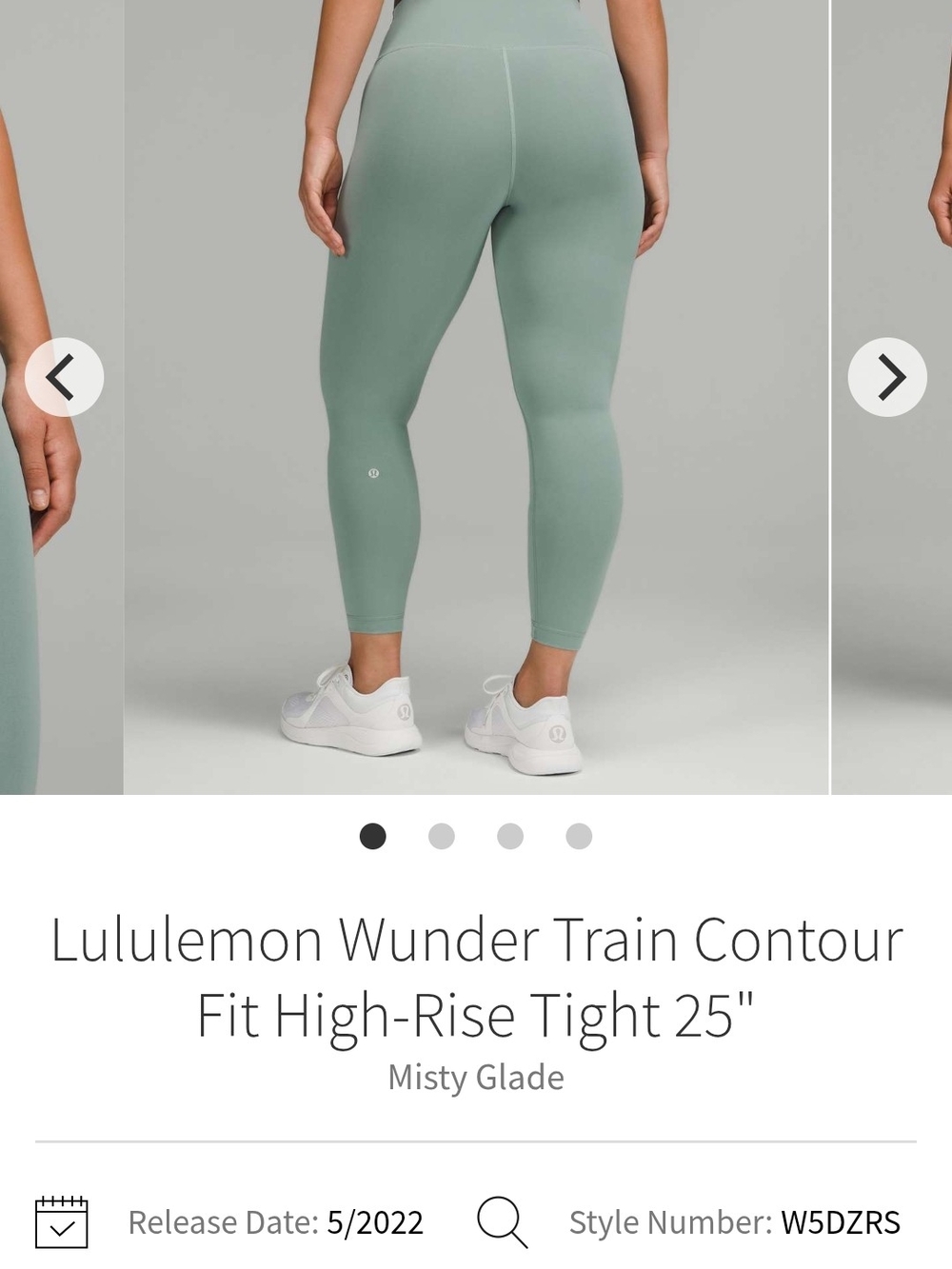 Lululemon Wunder Train Contour 25"